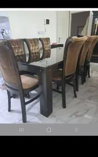 میز و صندلی نهارخوری هشت نفره با