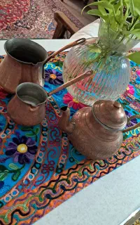 قوری و قهوه جوش مسی