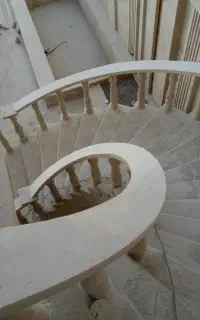 نصاب  نرده سنگی صراحی دورباغچه سنگ انتیک جدول کار