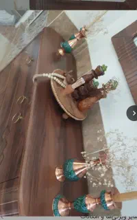 لوازم دکوری گلدان و جاشمعی مسی