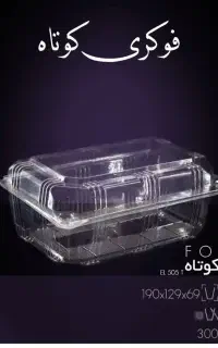 انواع ظروف یکبار مصرف بسته بندی