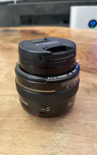 لنز فیکس کنون ef  50mm 1/4 f