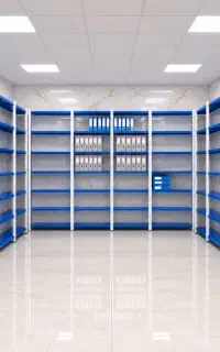 قفسه بایگانی با رنگ بندی متنوع