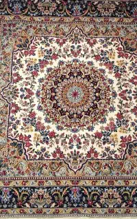 قالی دستباف مربع کرمان