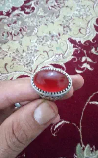 انگشتر عقیق آبدار