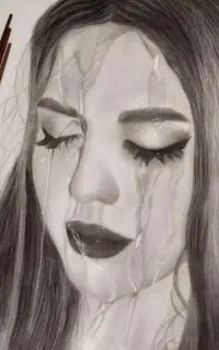 سیاه قلم طراحی چهره