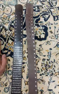 کمربند چرم اصل گاو ۵ سانت و ۴ سانت