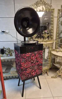 گرامافون ۴پایه بلند مبله جدید برنز سوگلی