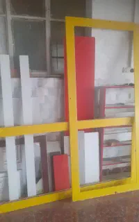 قاپ اینه ام دی اف زرد رنگ