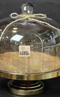 کیک خوری پایه دار با درب شیشه ای