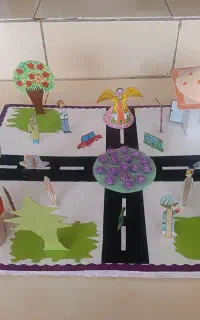 کاردستی ماکت محله مخصوص کلاس چهارمی ها