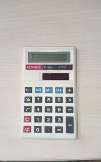 ماشین حساب کاسیو قدیمی مدل SL-300J