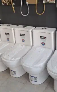 دستشویی فرنگ  مروارید کرد توتا اماتیس خروجی بزرگ
