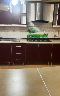 کابینت ام دی اف  دسته دوم بهمراه سینک گاز هود