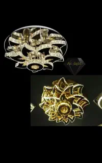لوستر الماس.مدلهای کهکشانی سقفی کد.۳۸۸۹. AC light