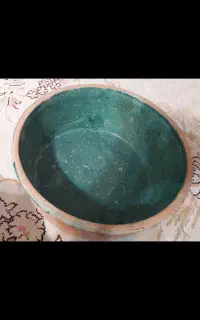ظرف سفالی فیروزه ای