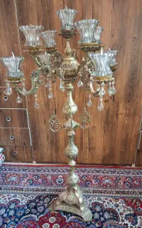 لوستر ۱۰شعله طلایی رنگ