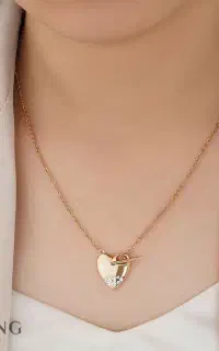 گردنبند قلب قفل T از برند ژوپینگ