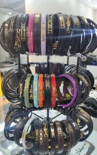 دسبند چرم و مارشال طلا