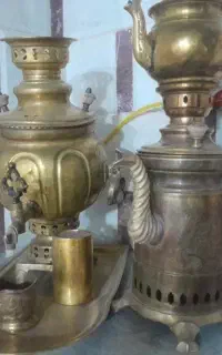 قوری و سماور ذغالی قدیمی