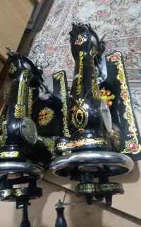 دوعدد چرخ خیاطی دستی با دوخت خوب
