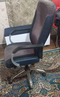 صندلی جک دار  مخمل و چرم چرخدار