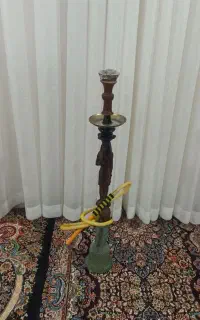 قلیون چوب گردو رخ دار