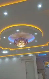 گچکاری و سفید کاری و ابزار نورمخفی و لکه گیری