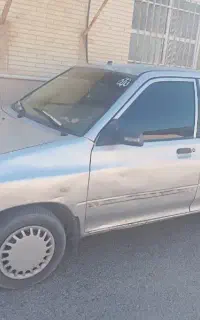 پراید مدل ۸۷دوگانه نقره ای عروسک همه چیش یک
