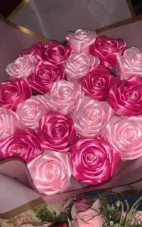 گل روبانی.گل مصنوعی.کادو