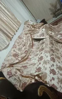 پرده ساتن دوتیکه