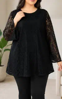 شومیزسایزبزرگ تاسایز۶۴گیپور مجلسی فروشگاه توتن قم