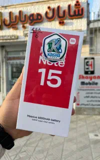 شیائومی Note 15 256/8 باگارانتی ۱۸ماهه شرکتی