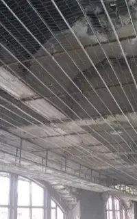 جوشکاری و راویز کاری سقف کاذب لاین نوری