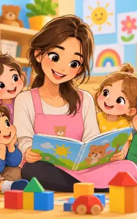خانم جوان مربی مهدکودک