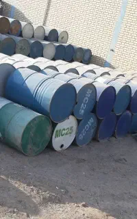 بشکه فلزی