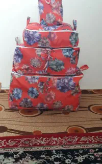 کاور رختخواب واسه عروس سایزبندی ورنگ بندی موجوداست