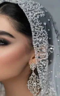 دوخت انواع تور سر سنگدوزی شده پاپیونی با کیفیت