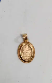 پلاک طلا
