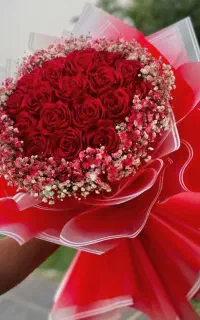 دسته گل و باکس گل ربانی دسته گل خواستگاری