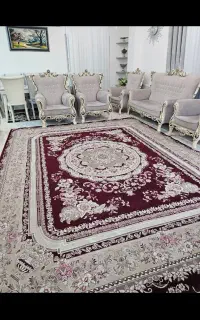 فرش زرشکی ۱۲ متری سالم