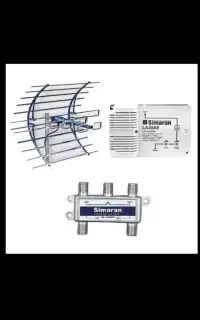 نصب آنتن ثابت و گردان تنظیم گیرنده 4k/HD تلوزیون