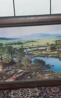 قاب بزرگ دیواری وسه عددسینی چای خوری
