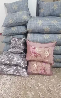 دوخت انواع بالشت وتشک پشتی  دستگاه حلاجی موجوده