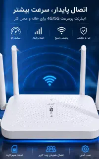 مودم ر‌‌وتر wifi6پلاس 6 آنتن