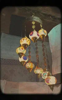 لوستر ۹شعله کنارسالنی وسقفی مراکشی