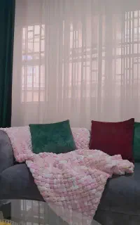 پتو دستباف آلیزه بافی(شال مبل)