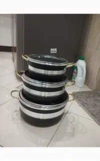 قابلمه سه عدد و یک تابه