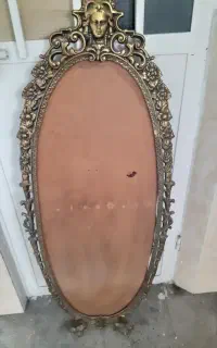 آینه قدی   برنز طرح روخ قدیمی