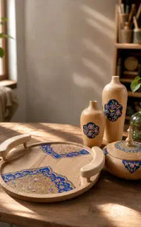 آموزش هنرزیبا و پردرآمد تذهیب روی چوب مجازی